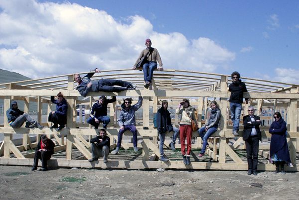 The group after crossing back to the mainland from olkhon